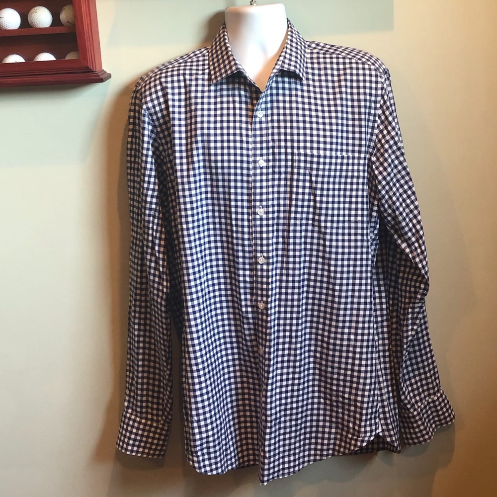 J Crew Ludlow Gingham Button Down Men’s Shirt